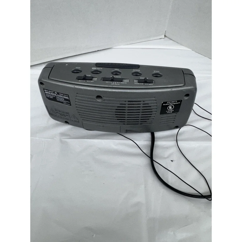 Lenoxx Sound CR-776 AM/FM Digital Clock Radio Alarm‎ Clock Tested Works